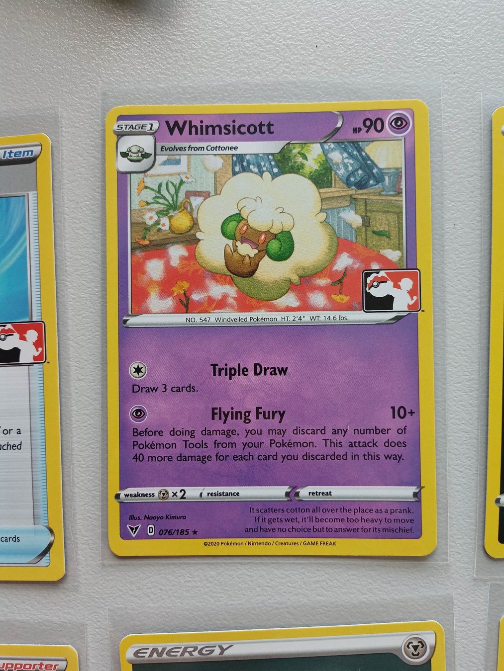 Pokémon Carte collezionabili: Whimsicott - Pokemon TCG Prize Pack Stamp Stempel – Usato da Altstätten SG venduto da GGsGameshop