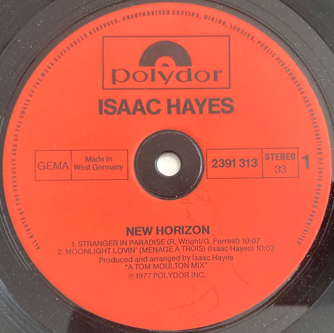 Dischi in vinile: ISAAC HAYES - NEW HORIZON – Usato da Poliez-Pittet venduto da Newtown-Records 2