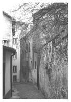 Bellinzona TI Vera foto 12,5 x 9 cm via con ciottoli
