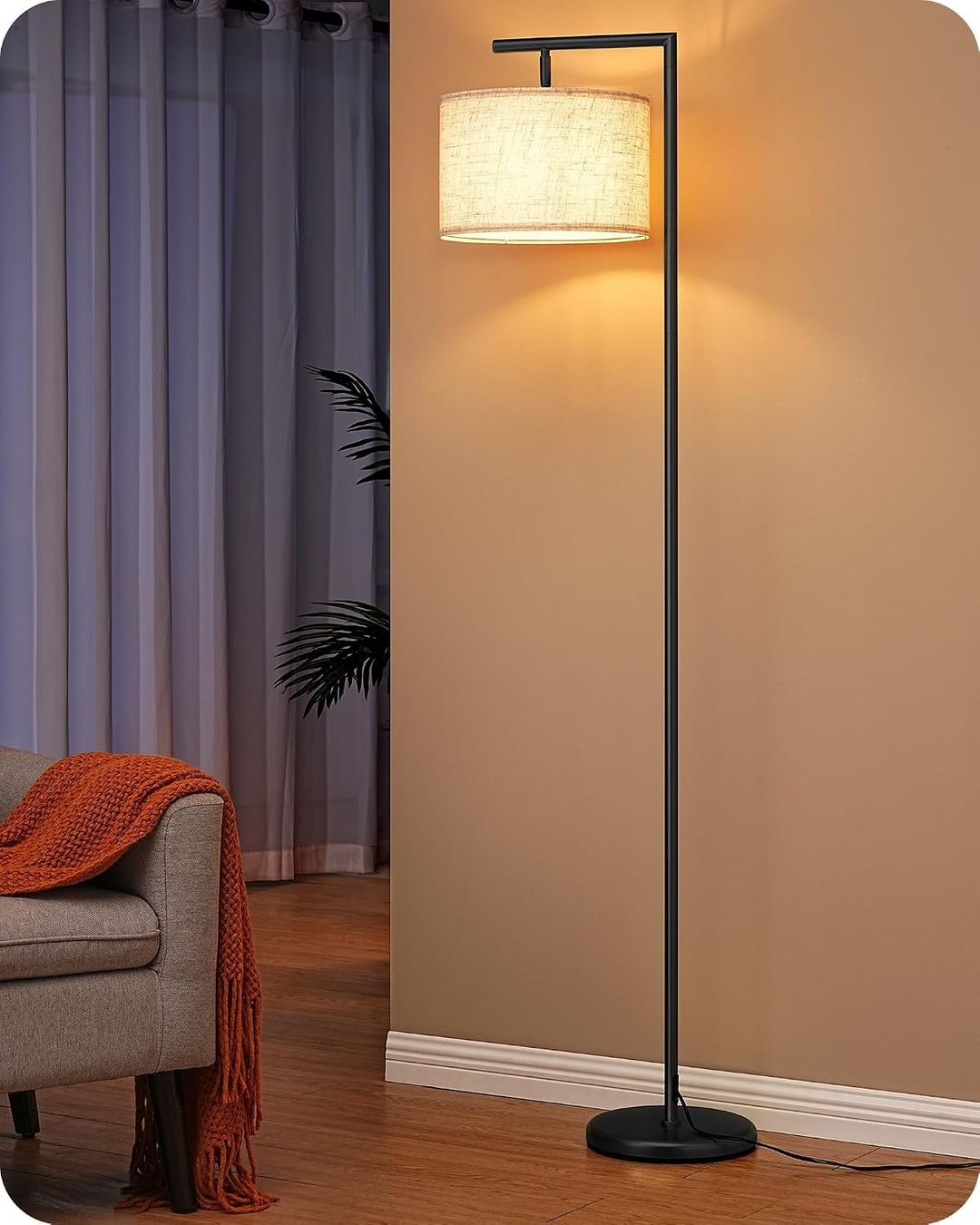 Lampade: Stehlampe 160 cm Bogenlampe Schwarz Beige E27 LED – Nuovo e nell'imballaggio originale da Schaffhausen venduto da schwizerchaes 7