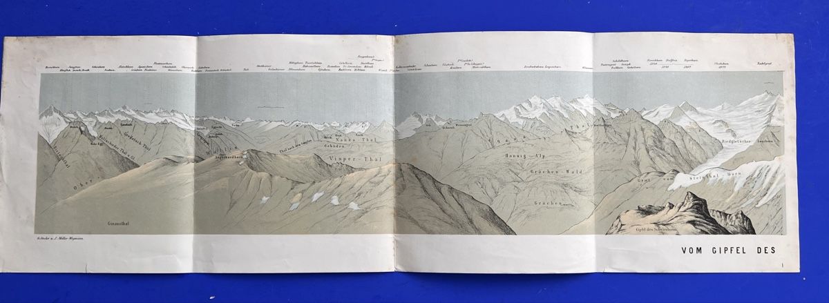 Libri: Panorama vom Schwarzhorn Wallis 1872 – Usato da Adliswil venduto da buch_und_kunst