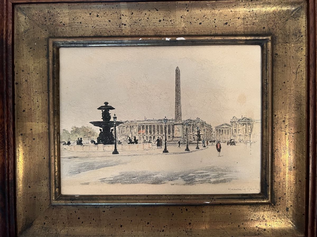 Gemälde: Henri Le Riche 32x 38 cm  – Gebraucht aus Basel von La.Bonne.affaire 1
