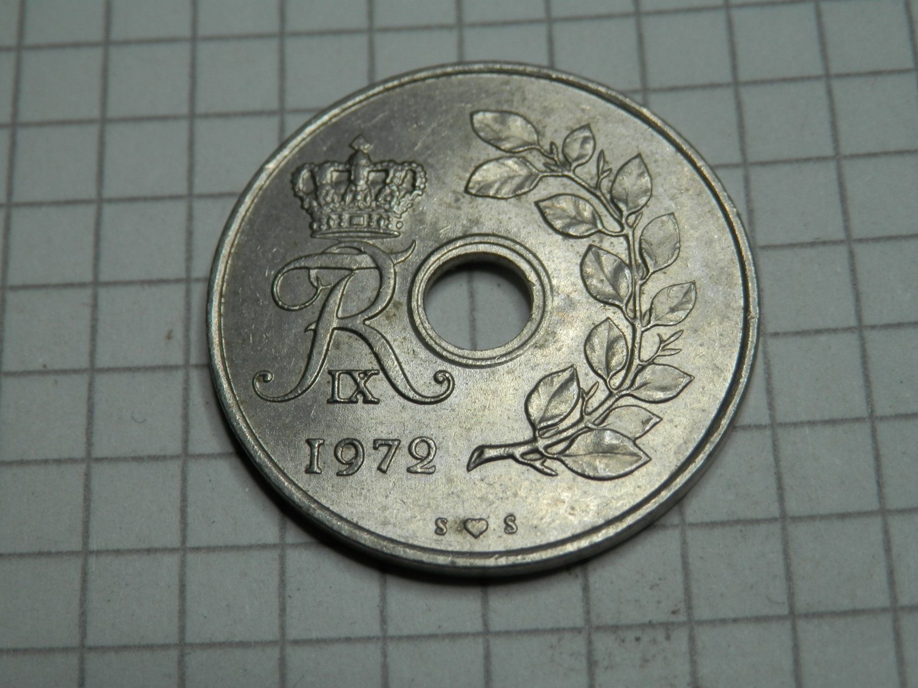 Tutti le monete: Dänemark  25 Öre, 1972 – Usato da Weiach venduto da weiach81