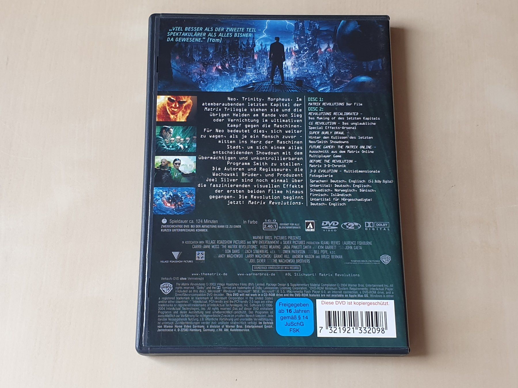 Alle DVDs: Matrix Revolutions 2 DVD's – Gebraucht aus Stansstad von collectorsshop 1
