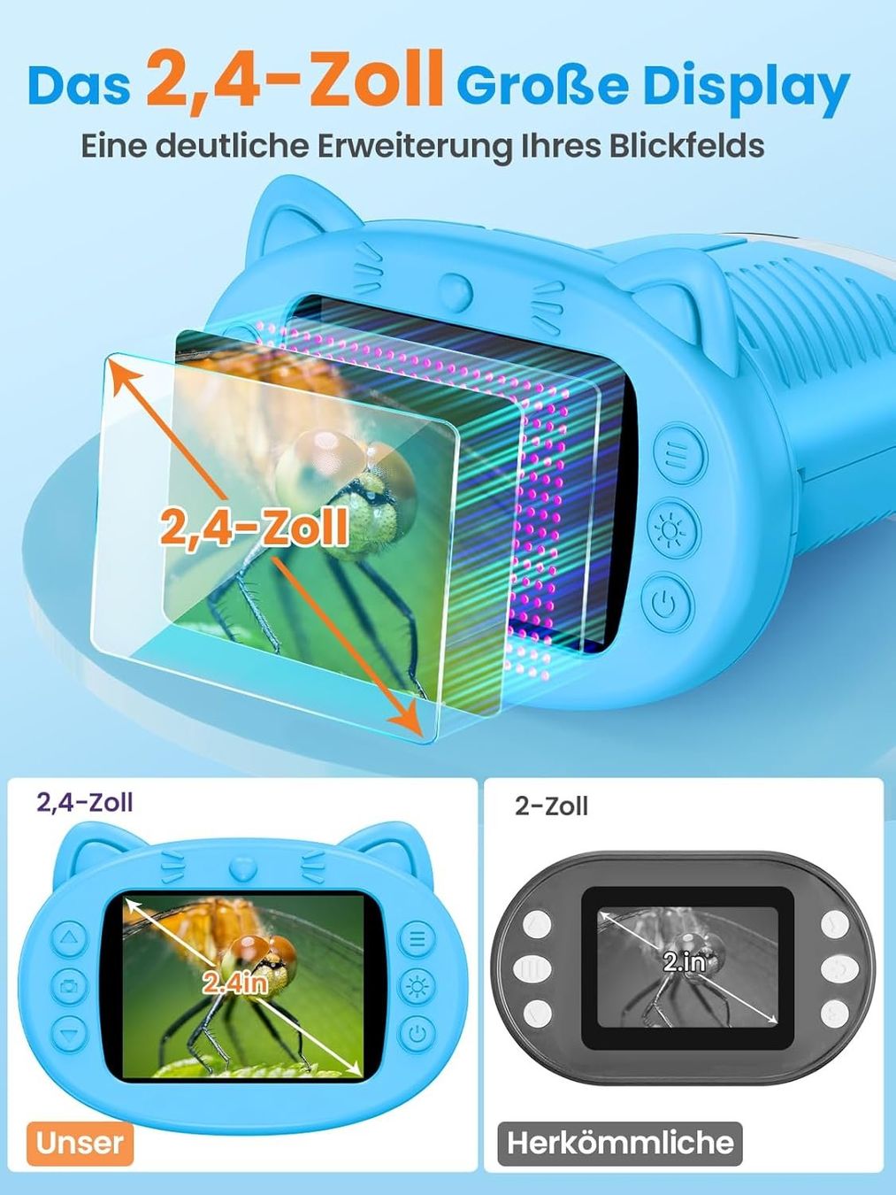 Mikroskopie: Kindermikroskop Digital 1000x 2,4" IPS Bildschirm Tragbar – Neu und originalverpackt aus St. Gallen von sch_zsz7 7