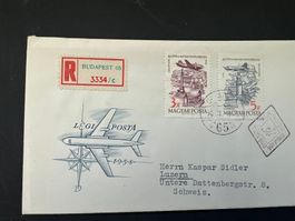 Ungarn Magyar 1958 FDC echt gelaufen  (M765)