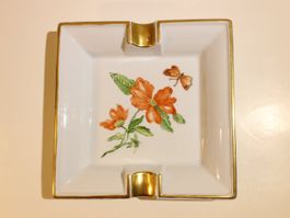 Cendrier en porcelaine de Limoges - peint à la main