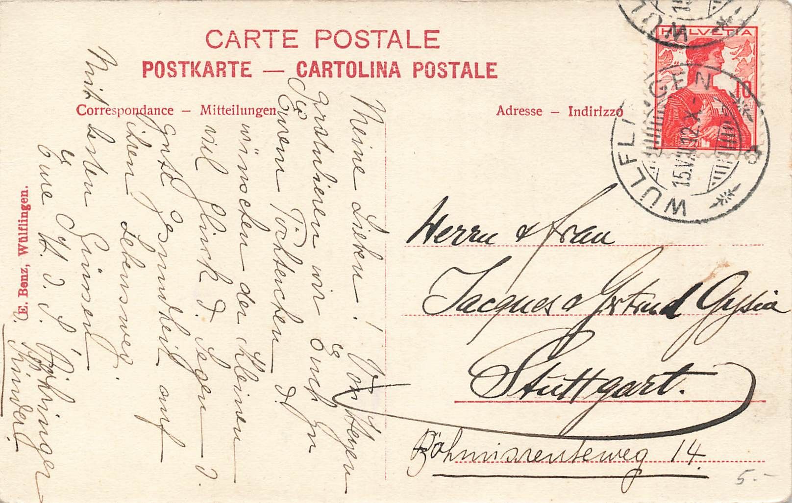 Cartoline postali: Kirche Wülflingen – Usato da Biasca venduto da Blenio71 1