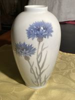 Vase en porcelaine Royal Copenhagen motif bleu état neuf