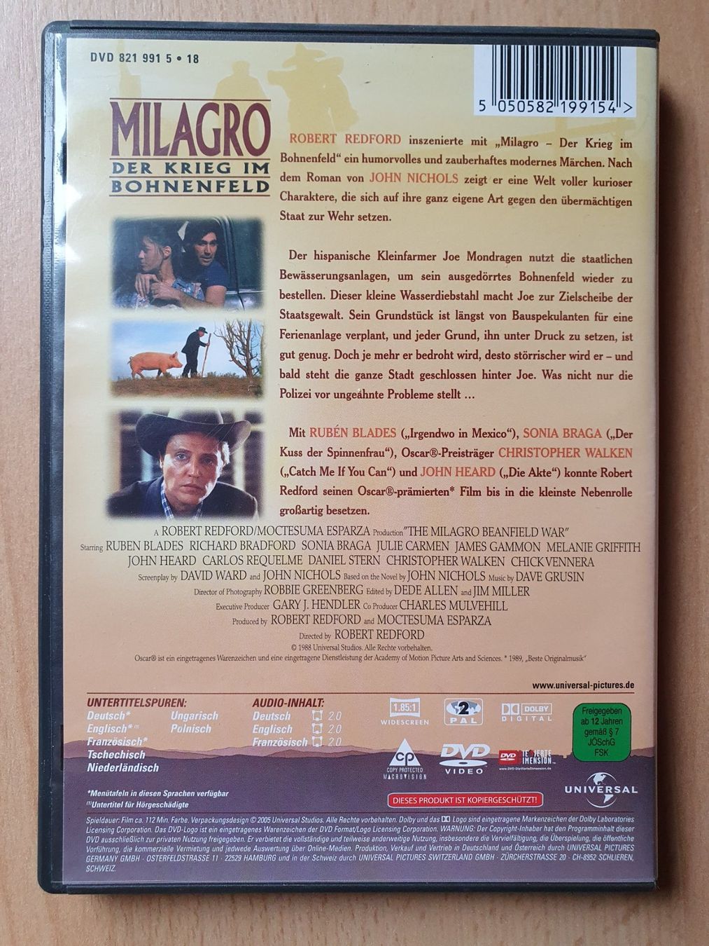 Tutti i DVDs: DVD - Milagro - der Krieg im Bohnenfeld, Melanie Griffith – Usato da St. Margarethen TG venduto da Schachmatt 1