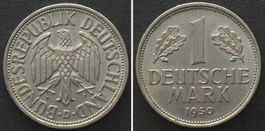 BRD 1 Mark 1950 D, Ku-Ni J.385 Ku-Ni ERHALTUNG!