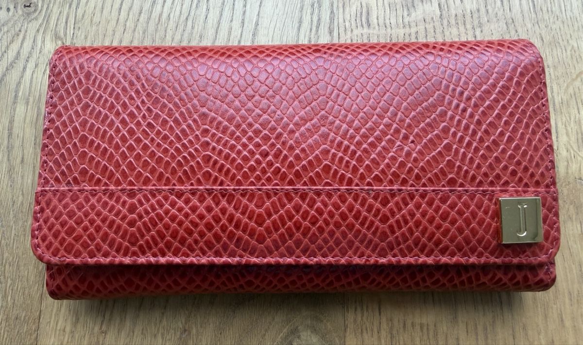Portemonnaie: Red Jasper Conran snakeskin effect purse – Neu (gemäss Beschreibung) aus Maur von ric_rkt2