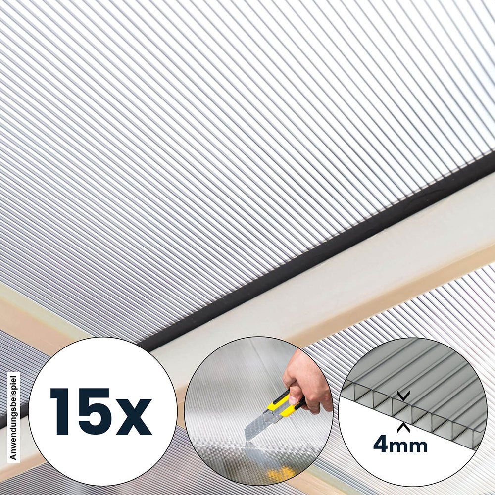 Piatti di portata: 15x Hohlkammerstegplatten Polycarbonat - 58x118cm – Nuovo e nell'imballaggio originale da Wallenwil venduto da toesstal-vertrieb 3