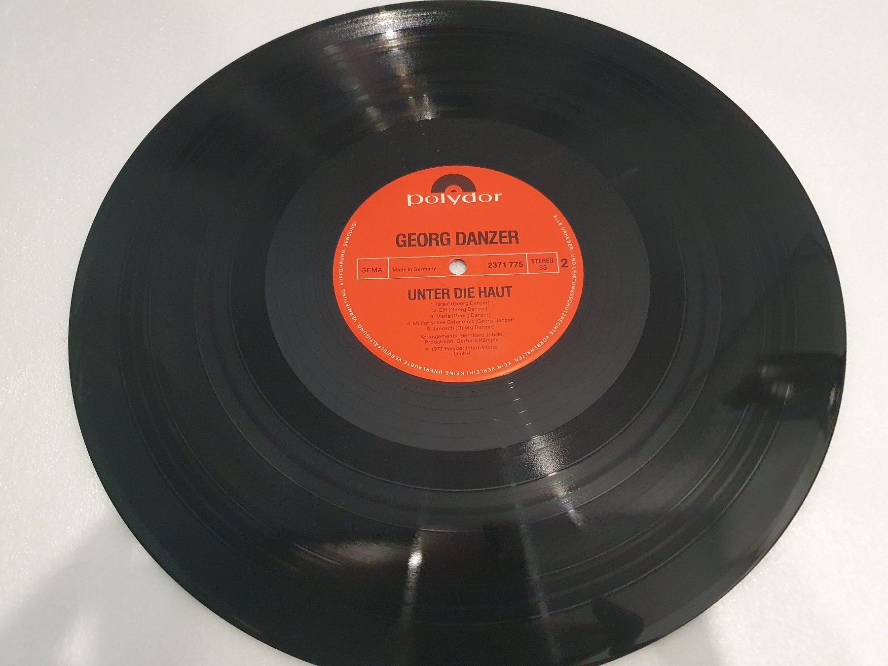 Dischi in vinile: Georg Danzer – Unter Die Haut – Usato da Uster venduto da Vinyl-Leidenschaft 6