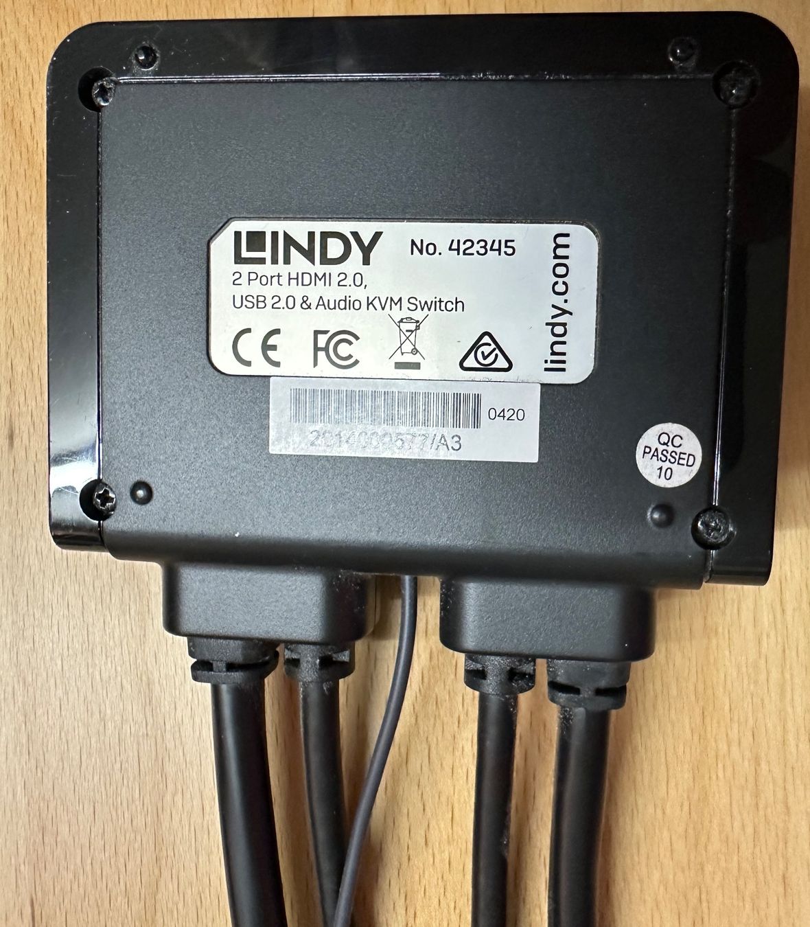 Hubs & Switches: Lindy 2 Port HDMI 4K30, USB 2.0 & Audio Cable KVM Switch – Gebraucht aus fribourg von gatoa 2