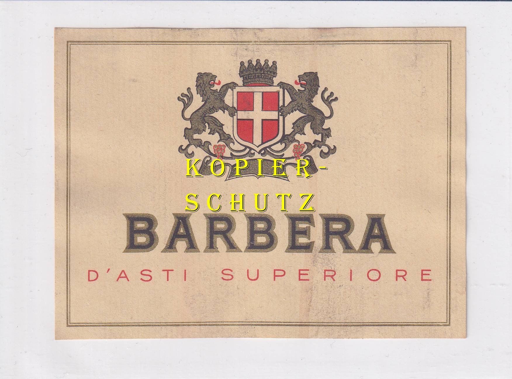 Papiere: Etikette - Barbera d'Asti superiore /bd – Gebraucht aus Hombrechtikon von Rudolf07