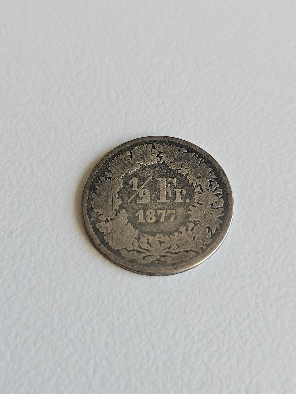Toutes les monnaies: 50 Rappen 1877 – D'occasion à Pfäffikon ZH par Mrt.