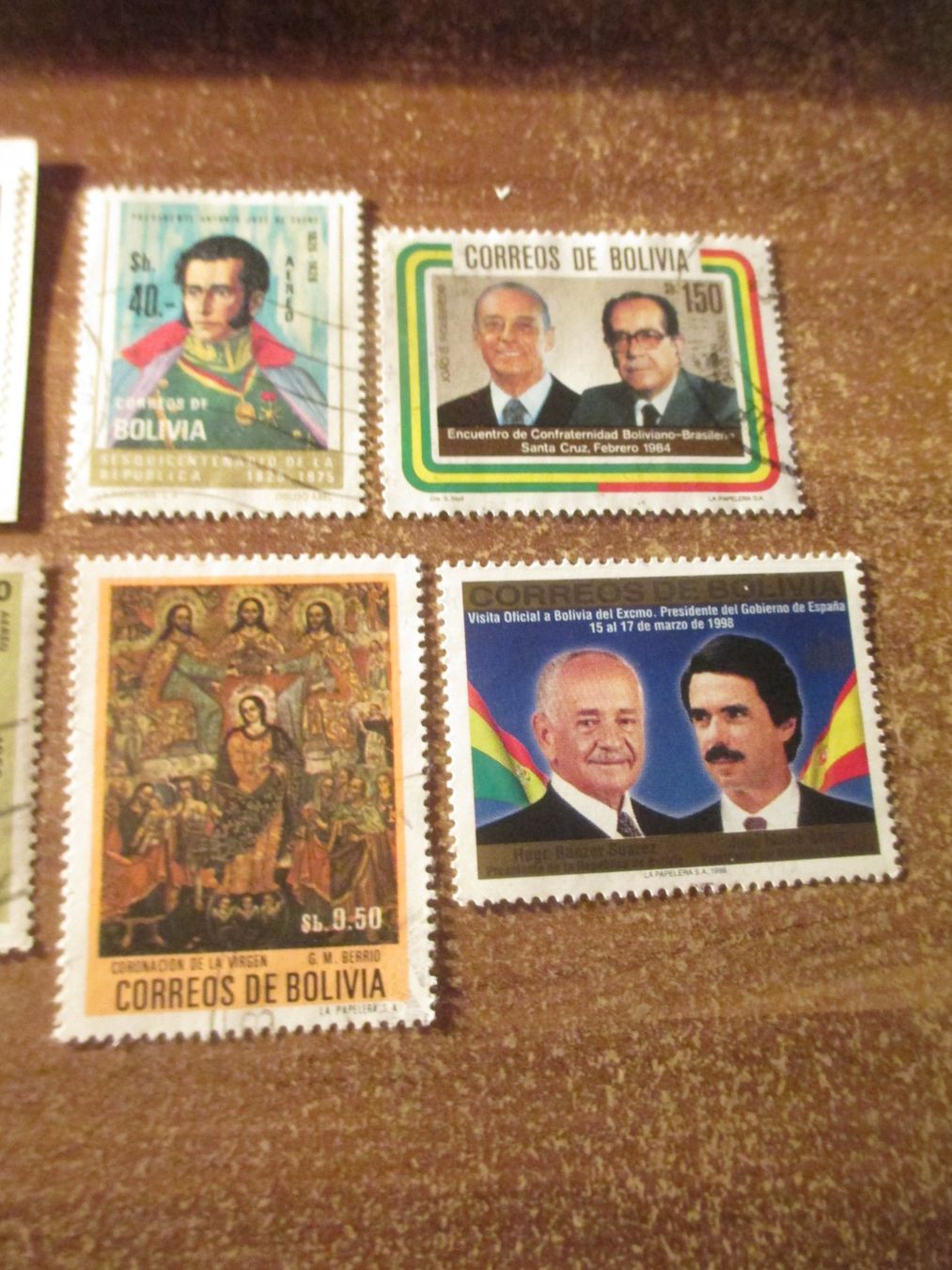 Tutti i francobolli: 12 Stk. Briefmarken Bolivia gestempelt – Usato da Hasle LU venduto da Flamme6 3