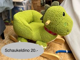 Schaukeltier Dino, Kindersessel, neuwertig, Top Zustand!