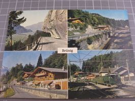 AK Brünigpass mit Zug