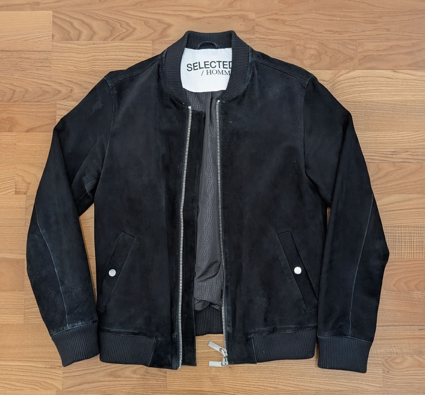 Selected Giacche: Selected Homme Bomberjacke Schwarz Leder – Usato da Staad SG venduto da RedArmy11