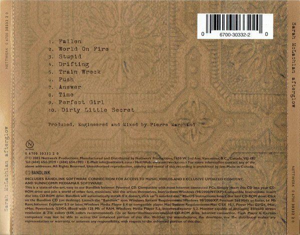 CD: Sarah McLachlan - Afterglow – Usato da Unterbch venduto da uqliv 1