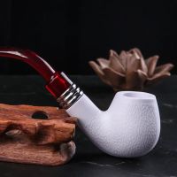 🤩 NEU Retro Tabakpfeife aus Resin – Gebogenes Design