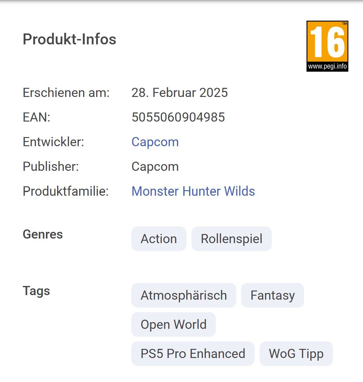 Capcom Giochi: Monster Hunter Wilds (PS 5) – Nuovo (secondo la descrizione) da Auswil venduto da dj_troja 3