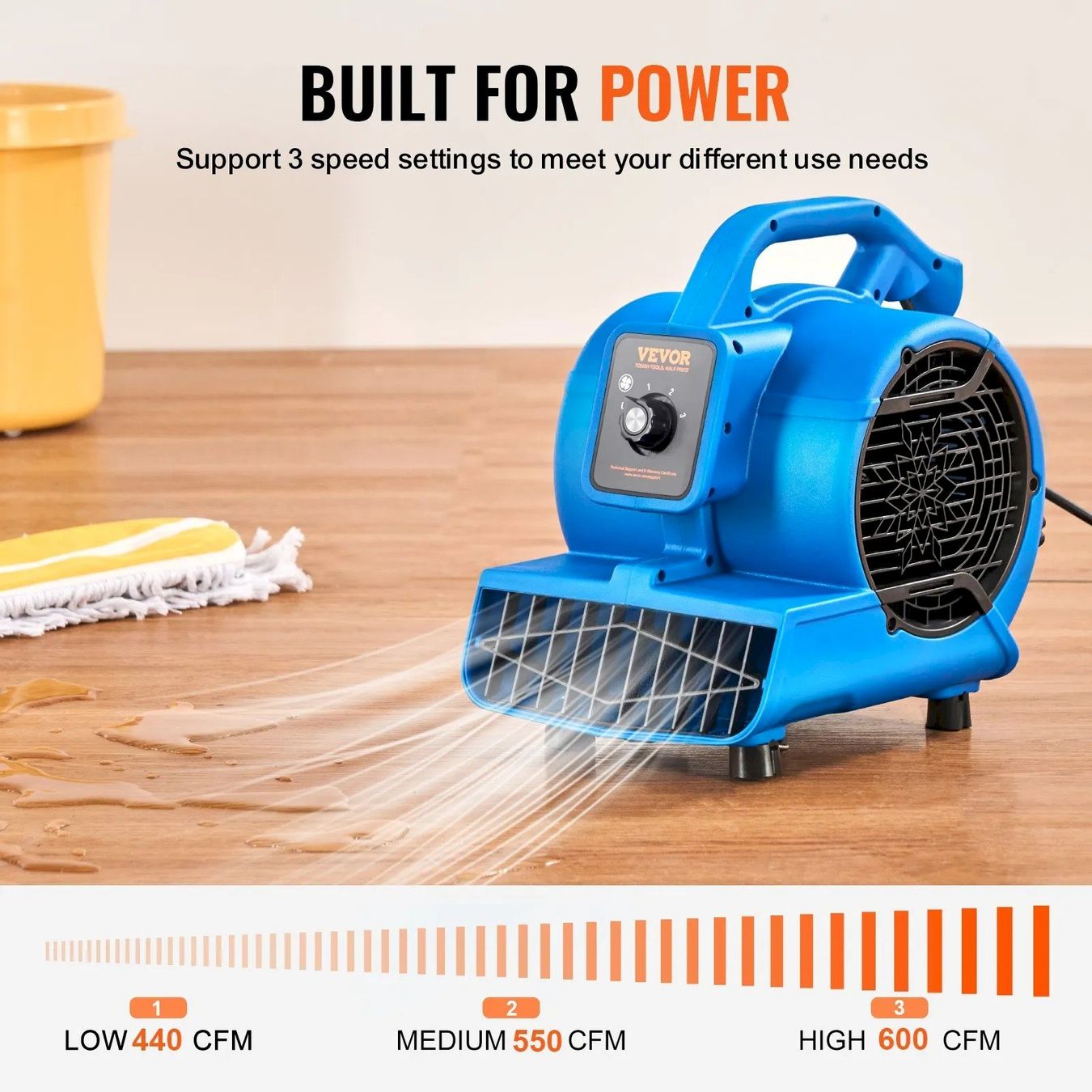 Ventilateurs: VEVOR Bodengebläse 1360 U/min – Neuf avec emballage d'origine à Bottighofen par zaap 2