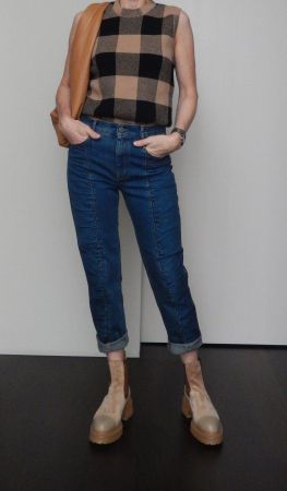 Orig. STELLA McCARTNEY geraffte Jeans Gr. 36 (25), NP 550.--