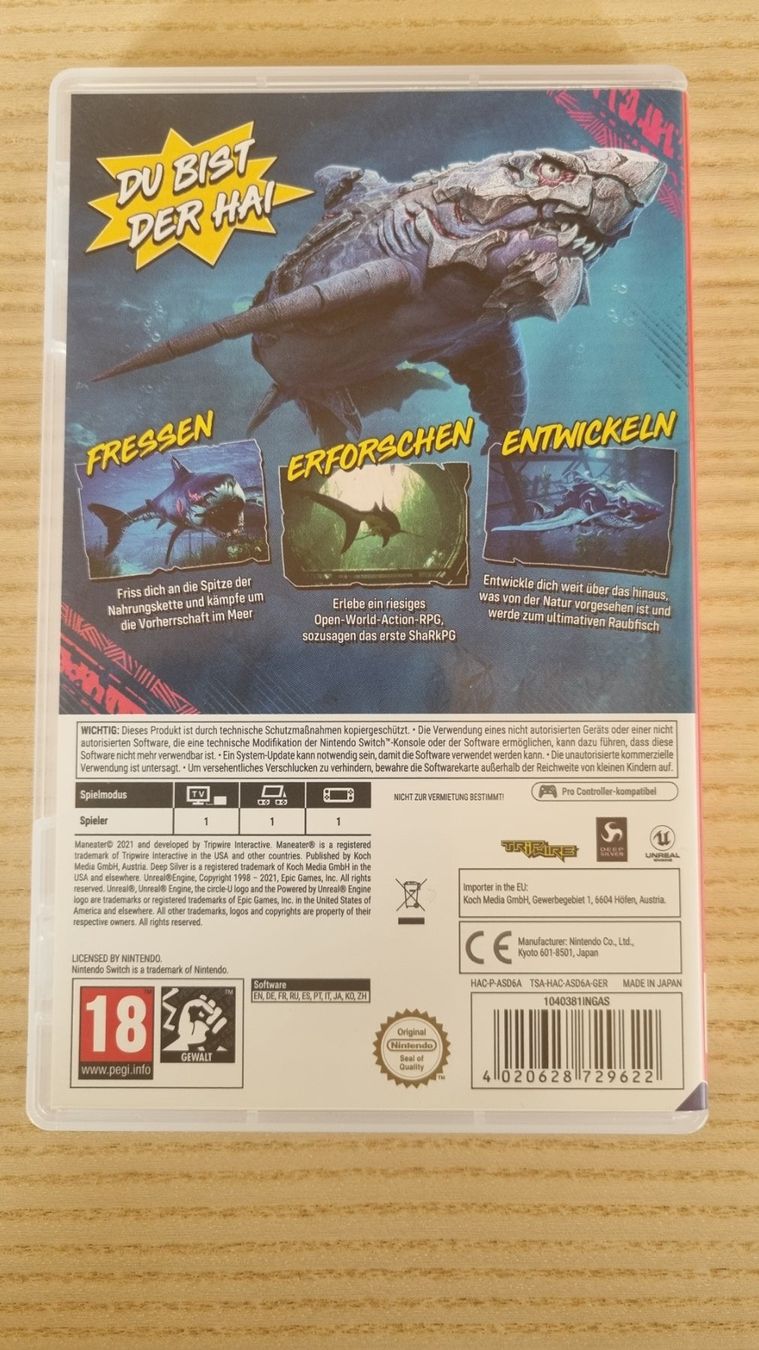 Nintendo Spiele: Maneater – Gebraucht aus Frick von  1