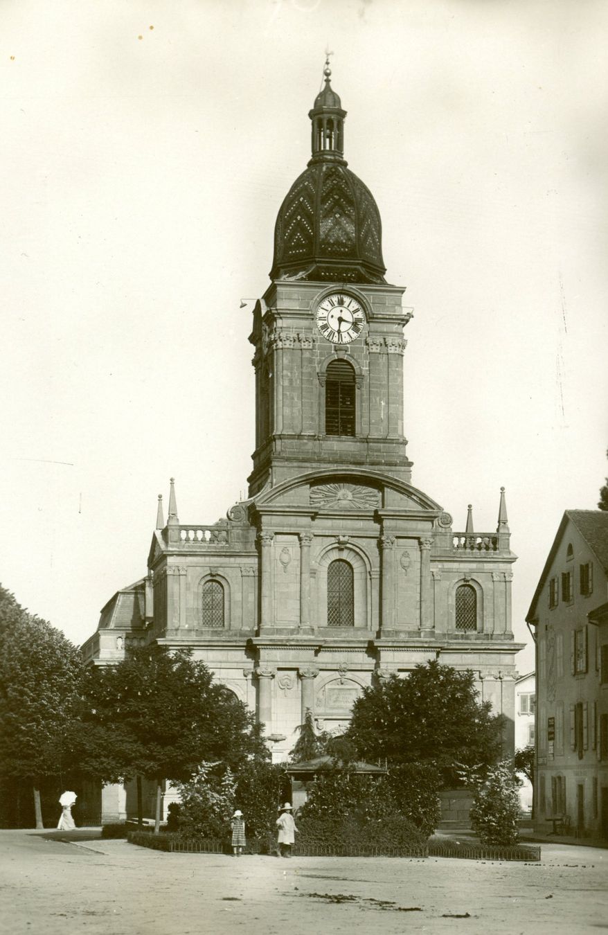 Ansichtskarten: Morges - Le Temple – Gebraucht aus Chavornay von SupraSenna