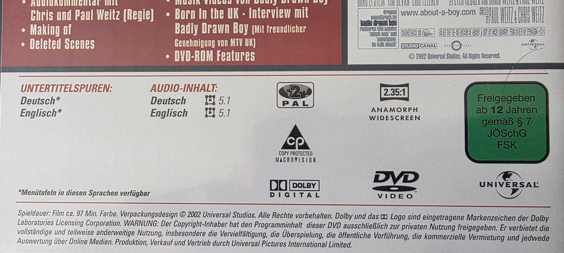 Tutti i DVDs: DVD About a Boy - Hugh Grant – Usato da Oetwil am See venduto da fineli2 1