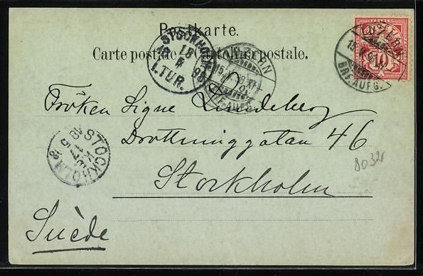 Cartoline postali: Mondschein-AK Axenstrasse /Vierwaldstät – Usato da Berlin venduto da bartko-reher 1