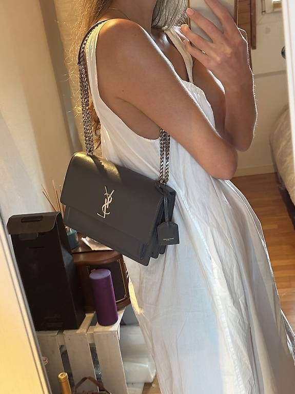 Saint Laurent Borse da donna: YSL sunset bag - stone colour – Usato da Bonstetten venduto da rac_7krg
