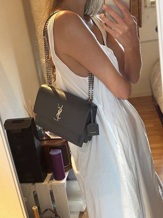 YSL sunset bag - stone colour