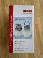 Verkaufe neuwertige Hansa LED 4 Music (Lautsprecher&Lampe)