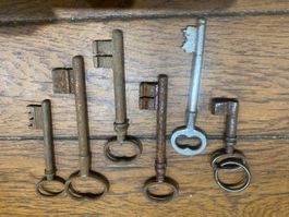 Lot clé clef ancienne 6-12cm FF