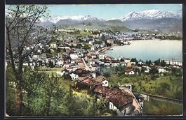 Lugano-Paradiso, Totalansicht mit See un