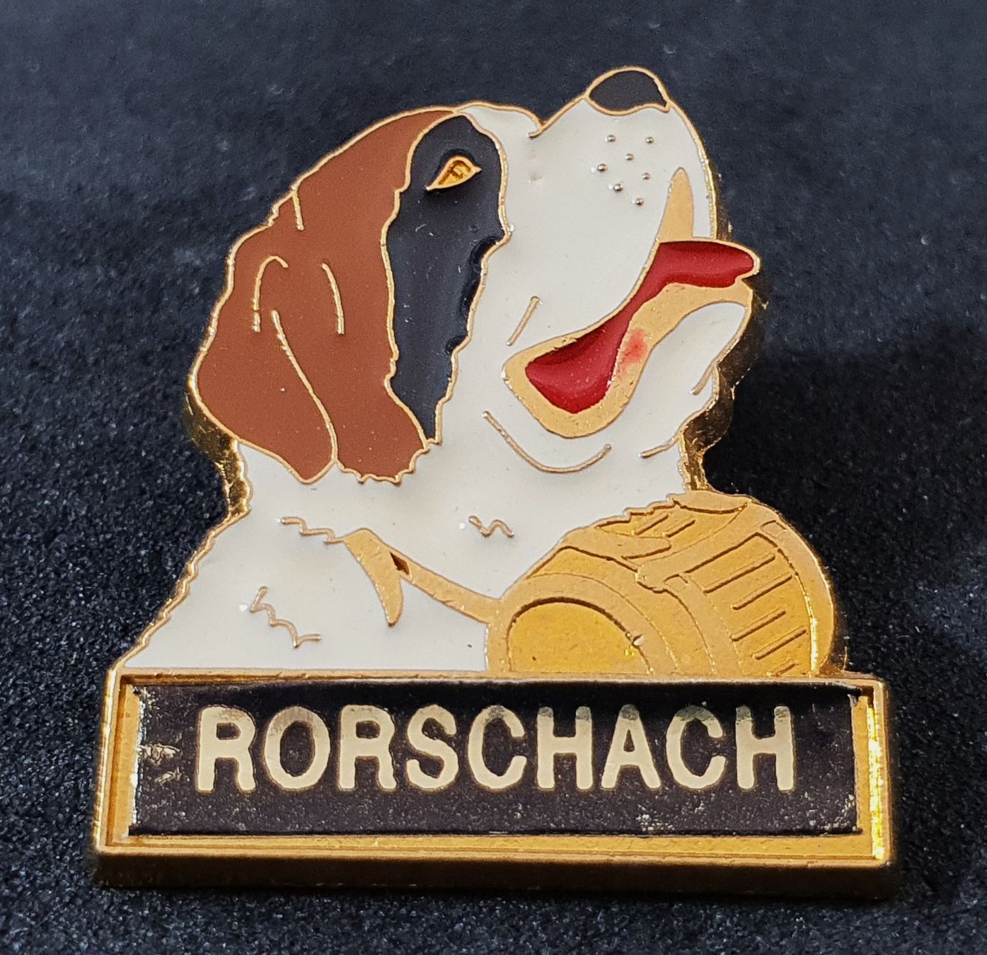 Placchette & Badge: V540 - Pin Bernhardiner Hund Rorschach – Usato da Reinach BL venduto da Boston-Verkauf