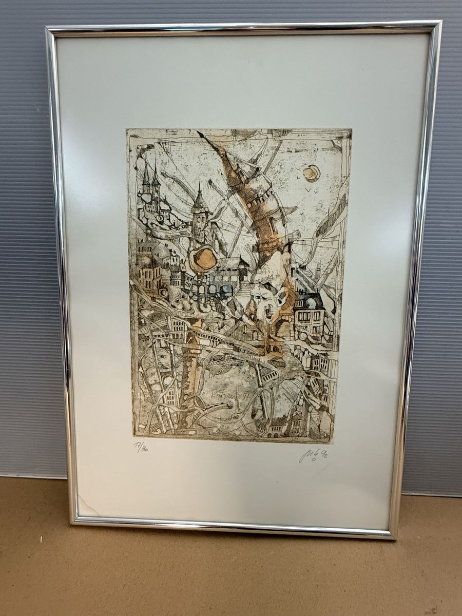 Grafica & Litografie: Peti Zumbühl 1992 - Radierung – Usato da Solothurn venduto da NUVICO 6