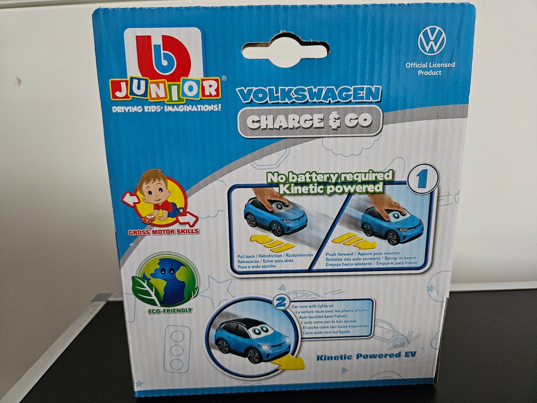 Disney Giocattoli: Neu - bbjunior - Volkswagen Charge & Go blau – Nuovo e nell'imballaggio originale da Dagmersellen venduto da Jarsetz_Restposten 1