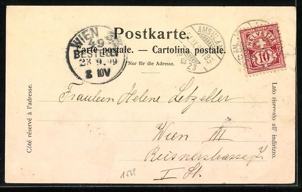 Cartoline postali: Luzern, Teilansicht aus der Vogelschau – Usato da Berlin venduto da bartko-reher 1