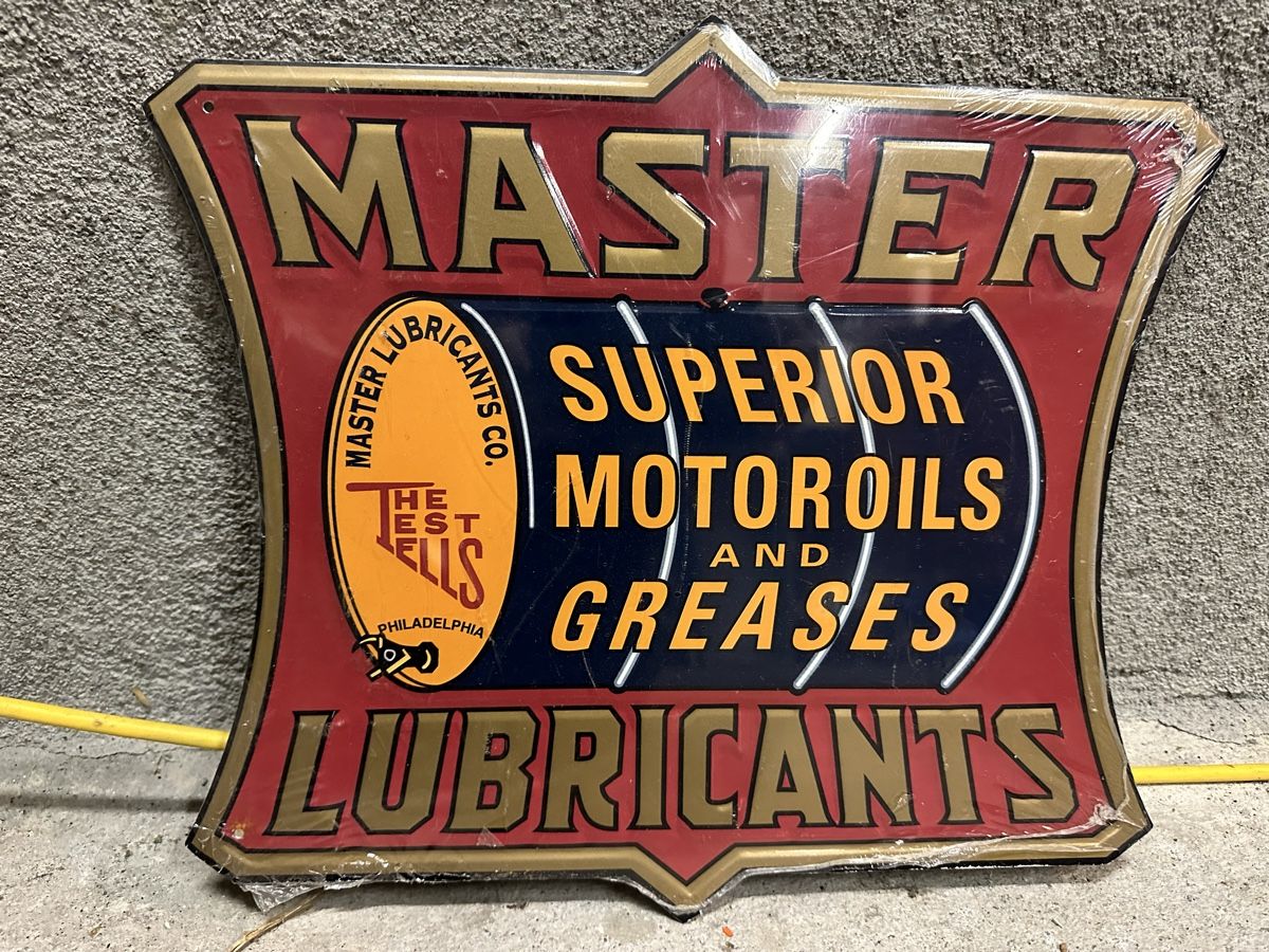 Schilder: Master motoroils Werbung Reklame öl – Neu (gemäss Beschreibung) aus Reinach AG von rares75