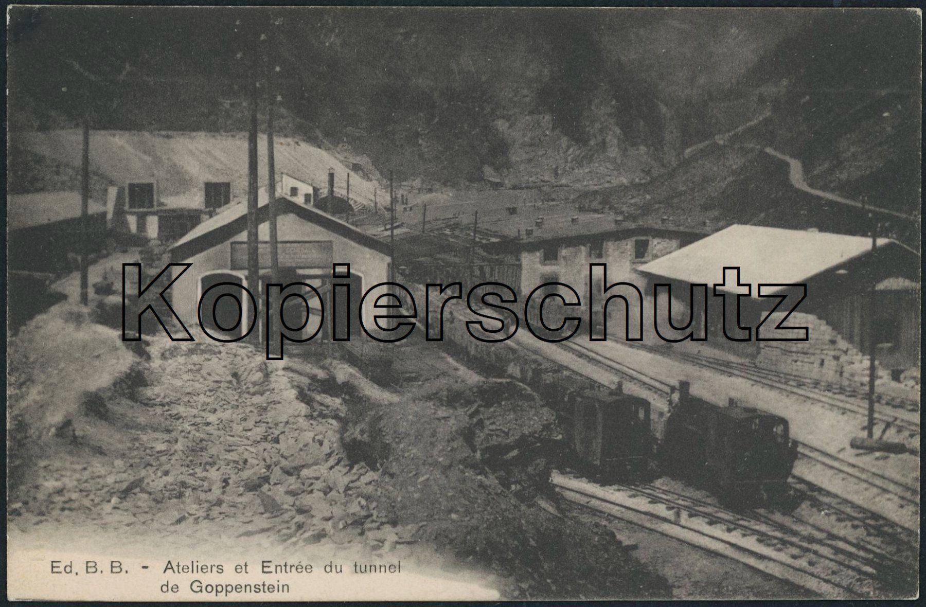 Cartoline postali: VS Goppenstein - Bahnhof - Bahn BLS - Ferden - Gampel – Usato da Schindellegi venduto da dolpitz