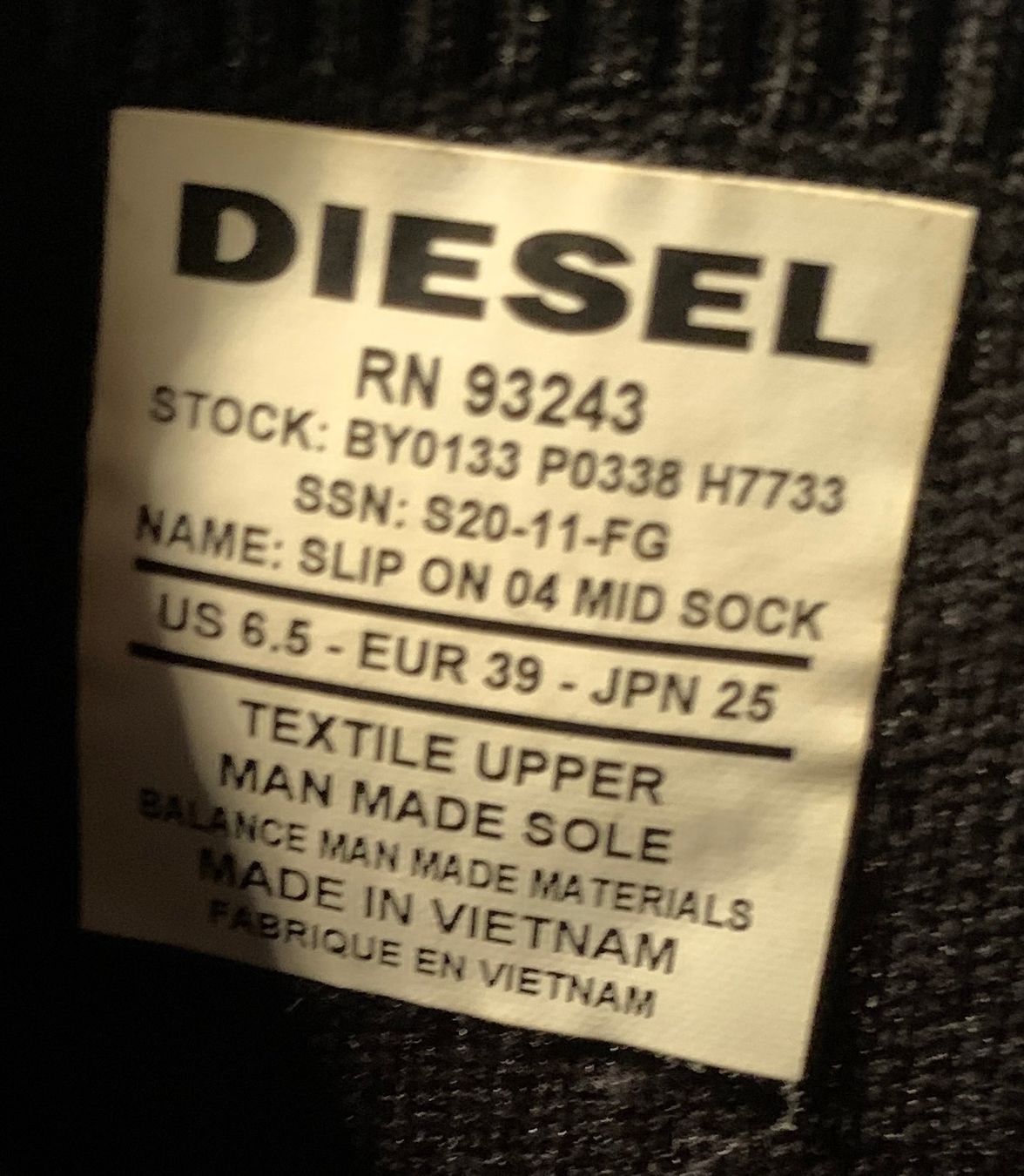 Diesel Scarpe da uomo: Diesel S KB Mid Sock Boots Gr. 39 – Usato da Steinebrunn venduto da Littlebird1 3