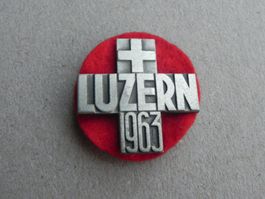 Abzeichen Eidg. Turnfest Sport Luzern LU 1963 Turnkreuz