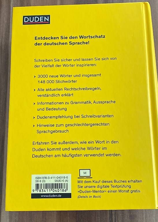 Bücher: Die deutsche Rechtschreibung, 28. Auflage – Neu und originalverpackt aus Zofingen von jan_x27c 1