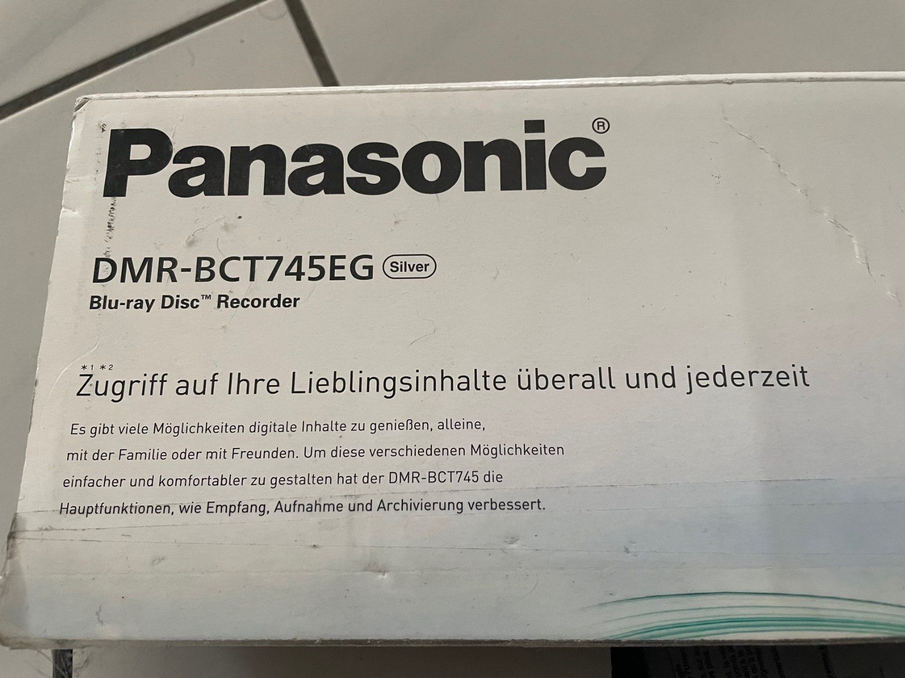 Panasonic Lettore multimediale & Streamer: Panasonic DMR-BCT745EG Blu-ray Recorder – Nuovo e nell'imballaggio originale da Meggen venduto da heli_maesi 6