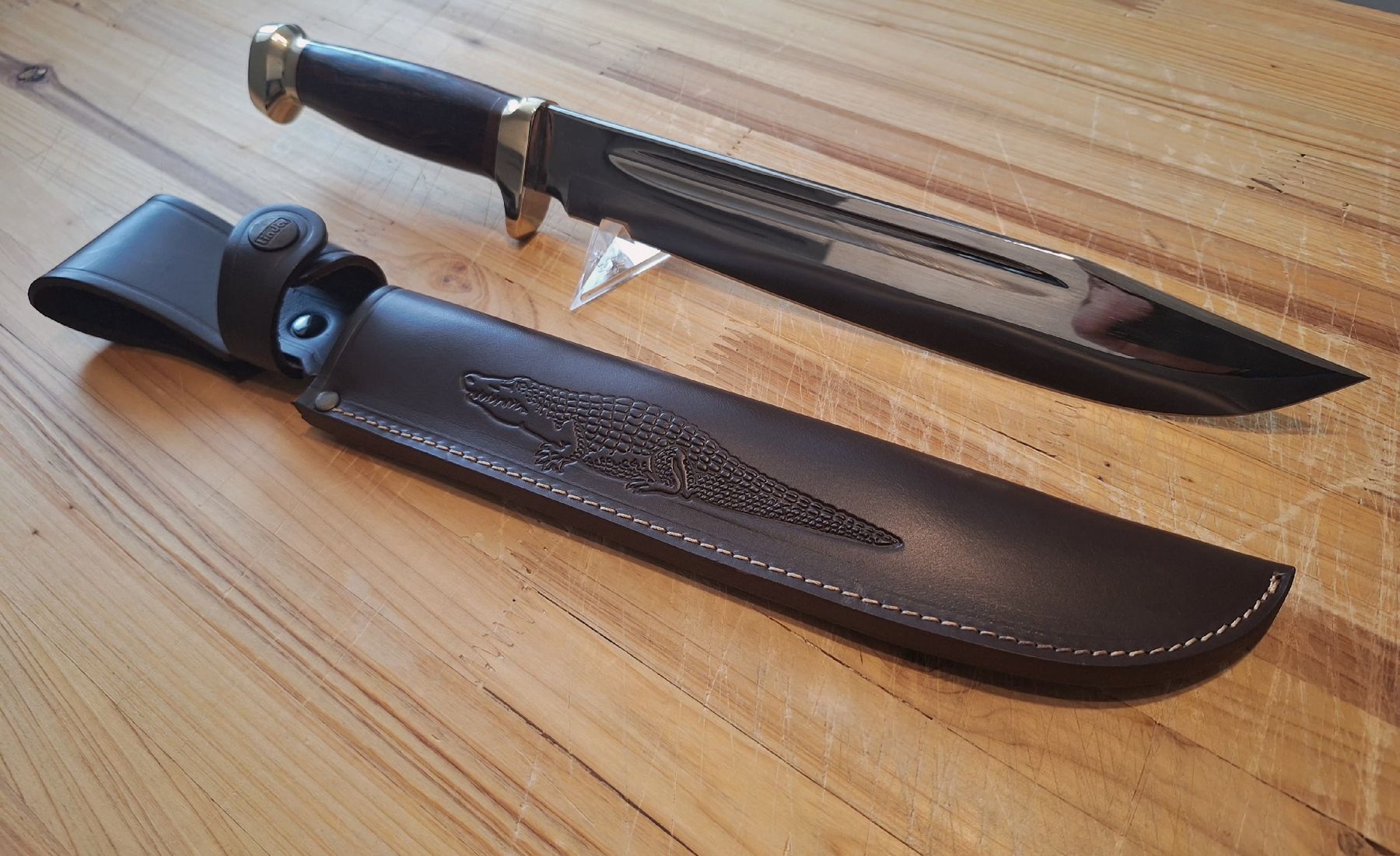 Accessori: Linder Crocodile Hunter Bowiemesser – Difettoso da Triesen venduto da BLACKSHEEP75 1